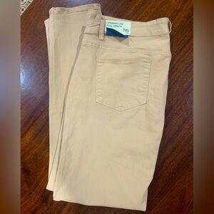NWT! Soft Surroundings Tan Straight Leg Jeans 18Tall